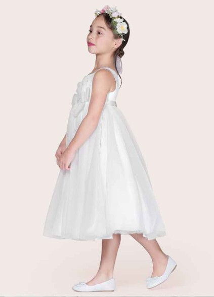 Bestcoc Lupine Flower Girl Dress