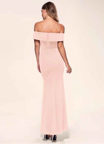 Blush Mark My Valentine Pink Stretch Crepe Maxi Dress