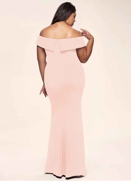 Blush Mark My Valentine Pink Stretch Crepe Maxi Dress