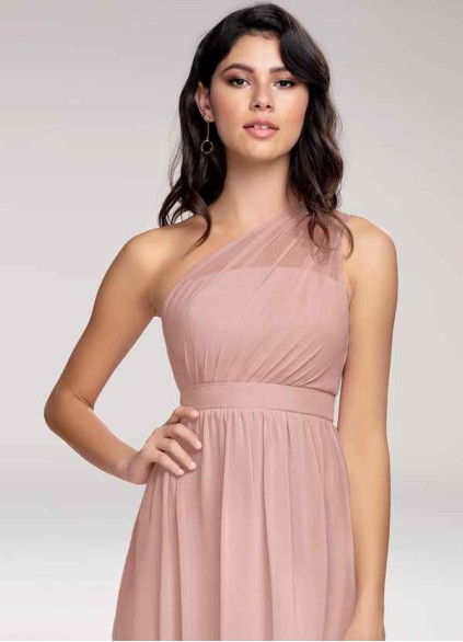 Blush Mark Magical Day Dusty Rose Chiffon Maxi Dress