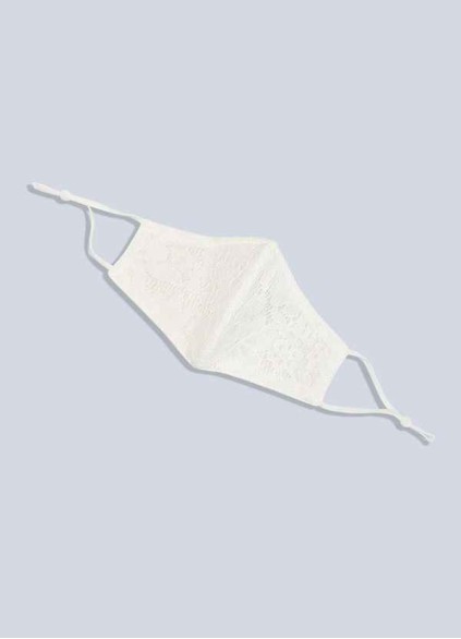 Bestcoc Non-Medical Ivory Lace Reusable Face Mask