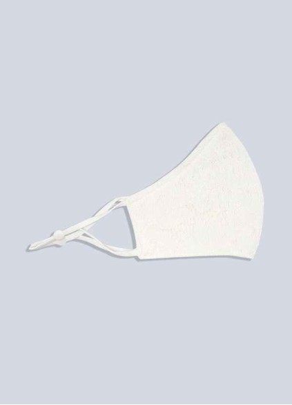 Bestcoc Non-Medical Ivory Lace Reusable Face Mask