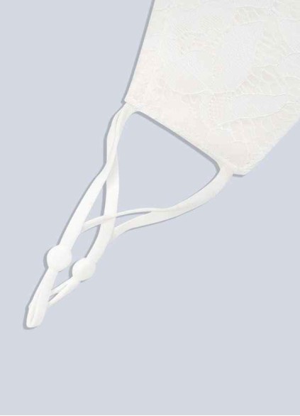 Bestcoc Non-Medical Ivory Lace Reusable Face Mask