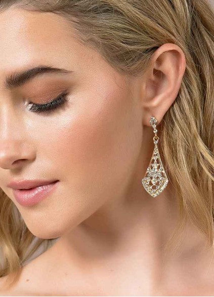 Charming Rhinestone Drop Earrings