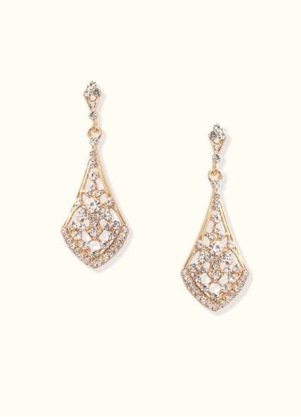 Charming Rhinestone Drop Earrings