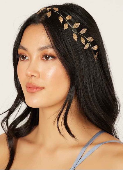 Gilded laurel Leaf Headband