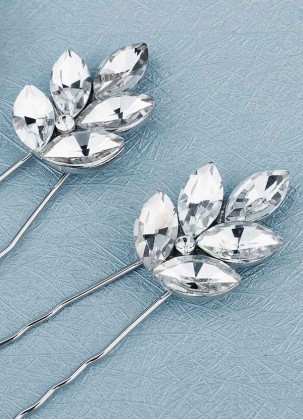 Dewdrop Crystal Hairpin Set