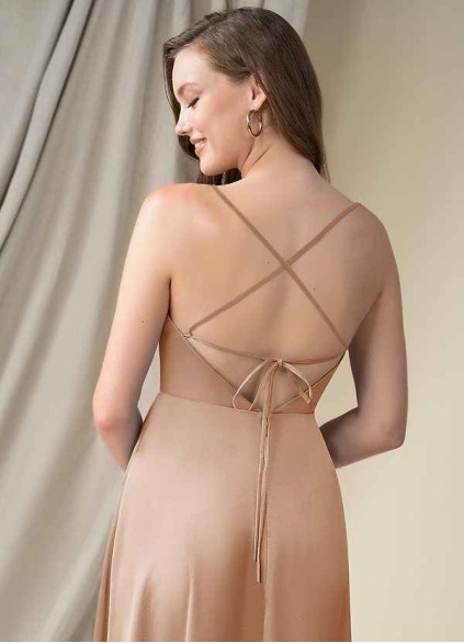 Bestcoc Madaleine Stretch Satin Dress