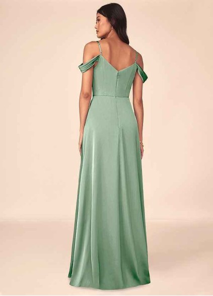 Bestcoc Ocean Stretch Satin Dress