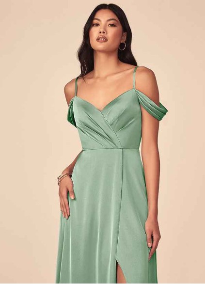 Bestcoc Ocean Stretch Satin Dress