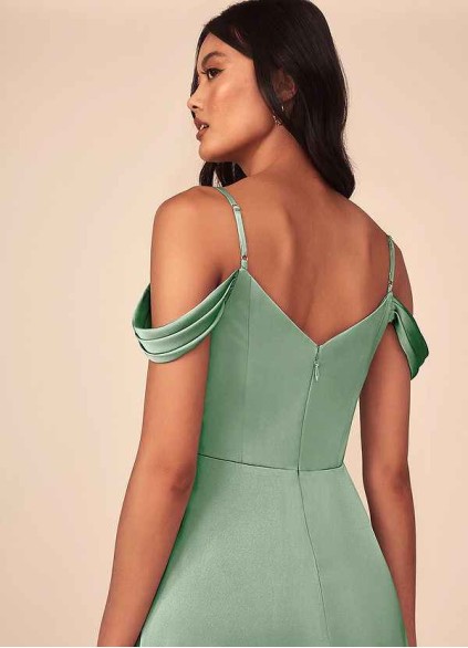 Bestcoc Ocean Stretch Satin Dress