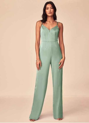 Bestcoc Elizabella Stretch Satin Jumpsuit