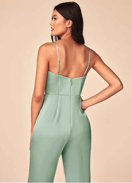 Bestcoc Elizabella Stretch Satin Jumpsuit