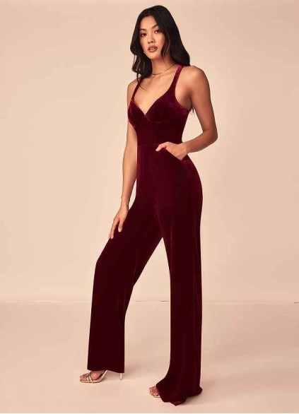 Bestcoc Emmette Velvet Jumpsuit