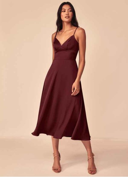 Bestcoc Dottie Stretch Satin Dress