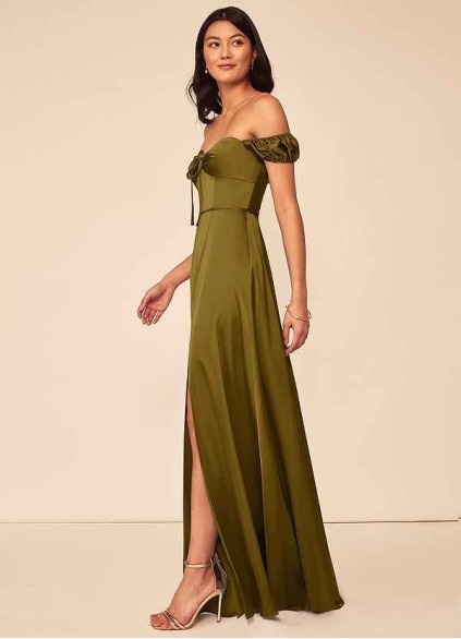 Bestcoc Asha Stretch Satin Dress