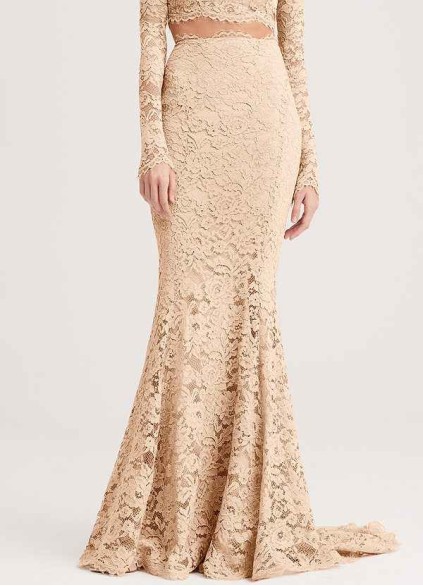 PT101 5 Bestcoc Signature Lace Fit-and-flare Skirt