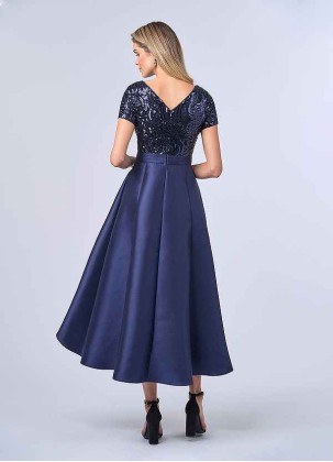 UpStudio Sequin Bodice and Mikado Skirt Dress