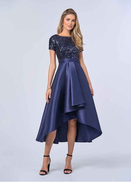 UpStudio Sequin Bodice and Mikado Skirt Dress