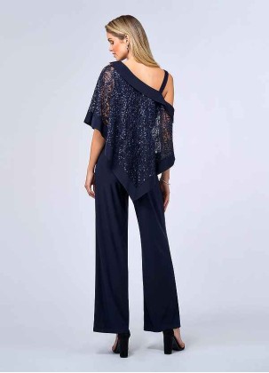 UpStudio One Shoulder Sequin Top and Pant Set