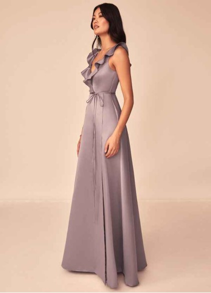 Blush Mark True Romance Satin Maxi Dress