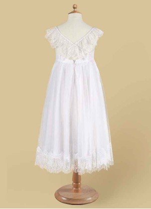 Bestcoc Guava Flower Girl Dress