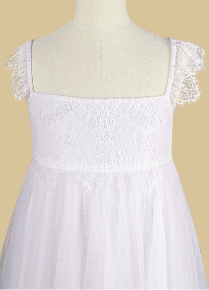 Bestcoc Guava Flower Girl Dress