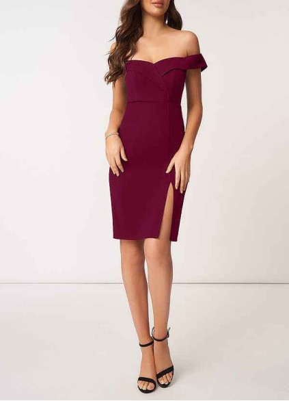 AZ Occasions True Love Stretch Crepe Short Dress