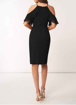 AZ Occasions So Lovely Chiffon Midi Dress