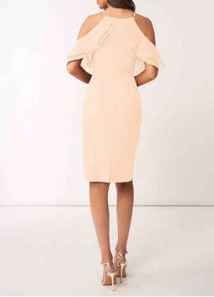 AZ Occasions So Lovely Chiffon Midi Dress