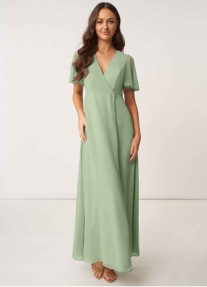 AZ Occasions Effortless Beauty Chiffon Maxi Dress