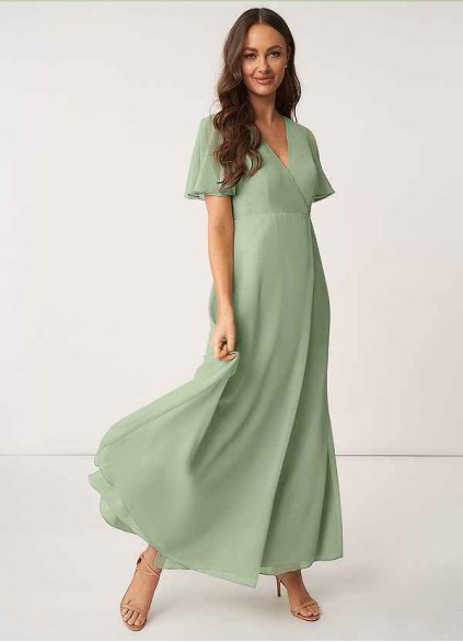 AZ Occasions Effortless Beauty Chiffon Maxi Dress