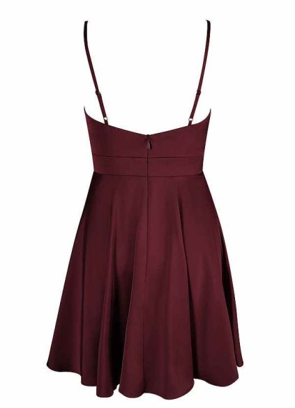 AZ Occasions Mini Stretch Satin Dress