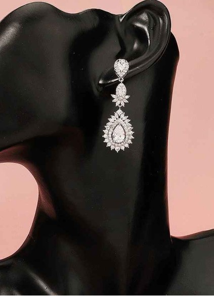 Sun Cluster Crystal Earrings