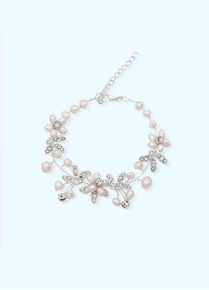 Spring Pearl Cluster Bracelet