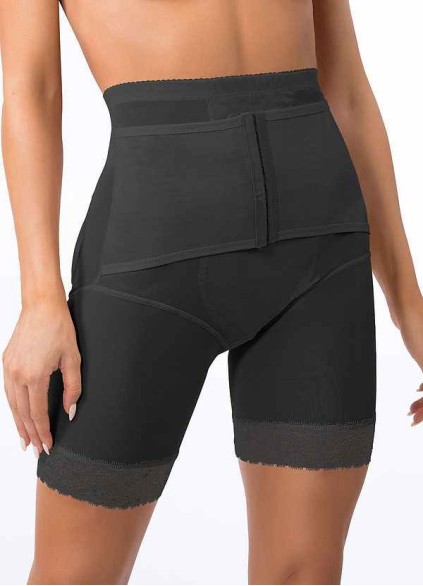 High Waisted Mid Thigh Padded Butt Shaper with Tummy Control