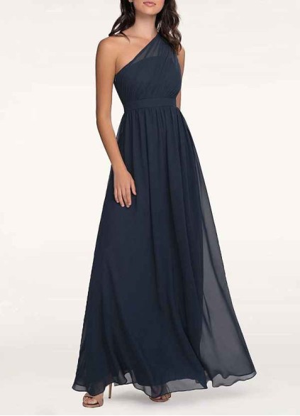 AZ Occasions Magical Day Dark Navy Chiffon Maxi Dress