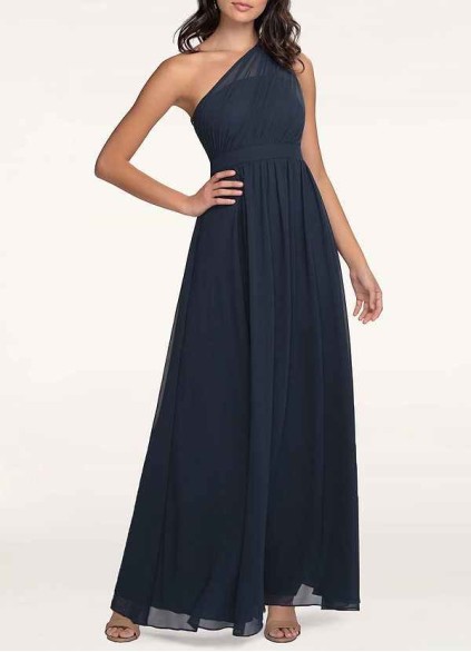 AZ Occasions Magical Day Dark Navy Chiffon Maxi Dress