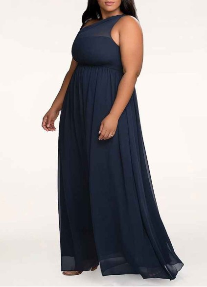 AZ Occasions Magical Day Dark Navy Chiffon Maxi Dress