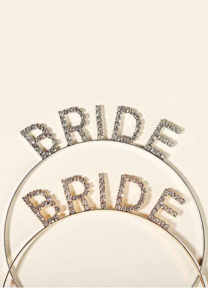 Glittering Bride Headband