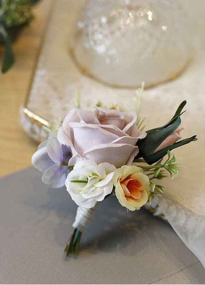 Lilac Rose Boutonniere