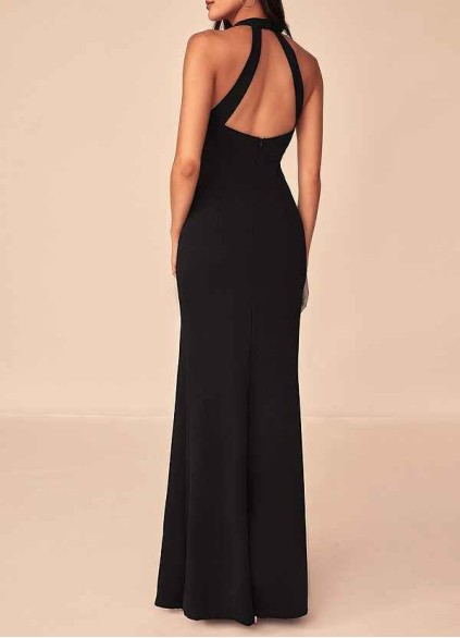 AZ Occasions Jupiter Black Maxi Dress