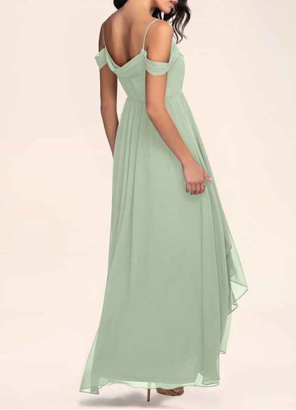 AZ Occasions Philosophy Of Love Dusty Sage Chiffon Maxi Dress