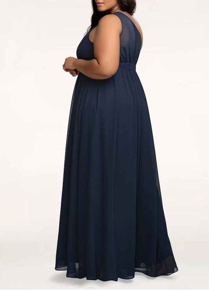 AZ Occasions Magical Day Dark Navy Chiffon Maxi Dress