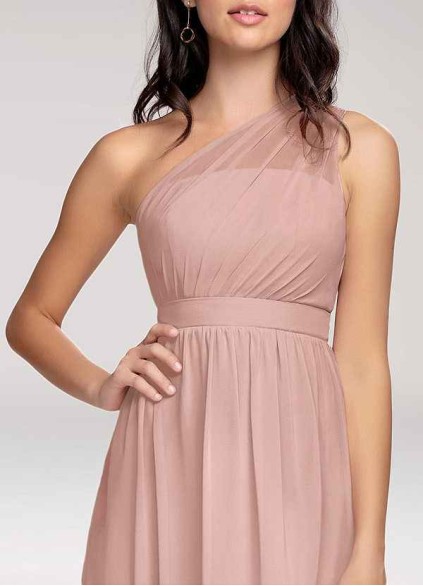 AZ Occasions Magical Day Dusty Rose Chiffon Maxi Dress