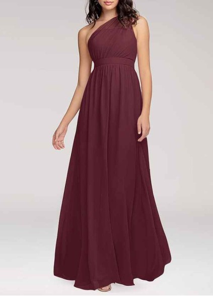 AZ Occasions Magical Day Cabernet Chiffon Maxi Dress