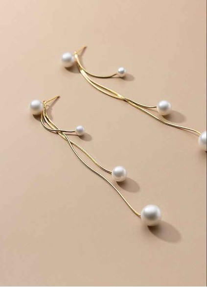 A String of Pearls Drop Earrings