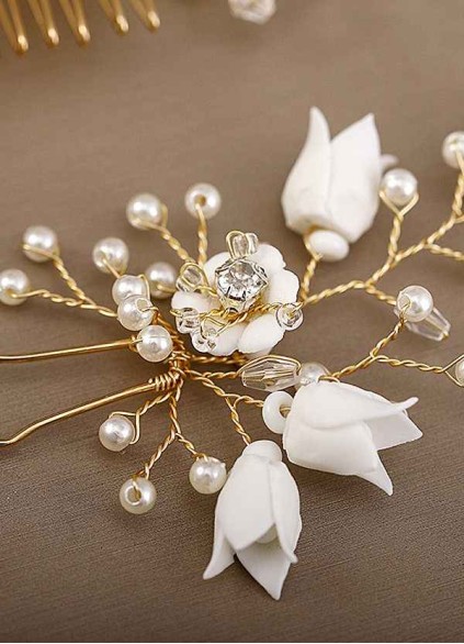 Rosebud And Pearl Hairpin