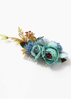 Poppy Floral Haircomb