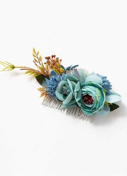 Poppy Floral Haircomb